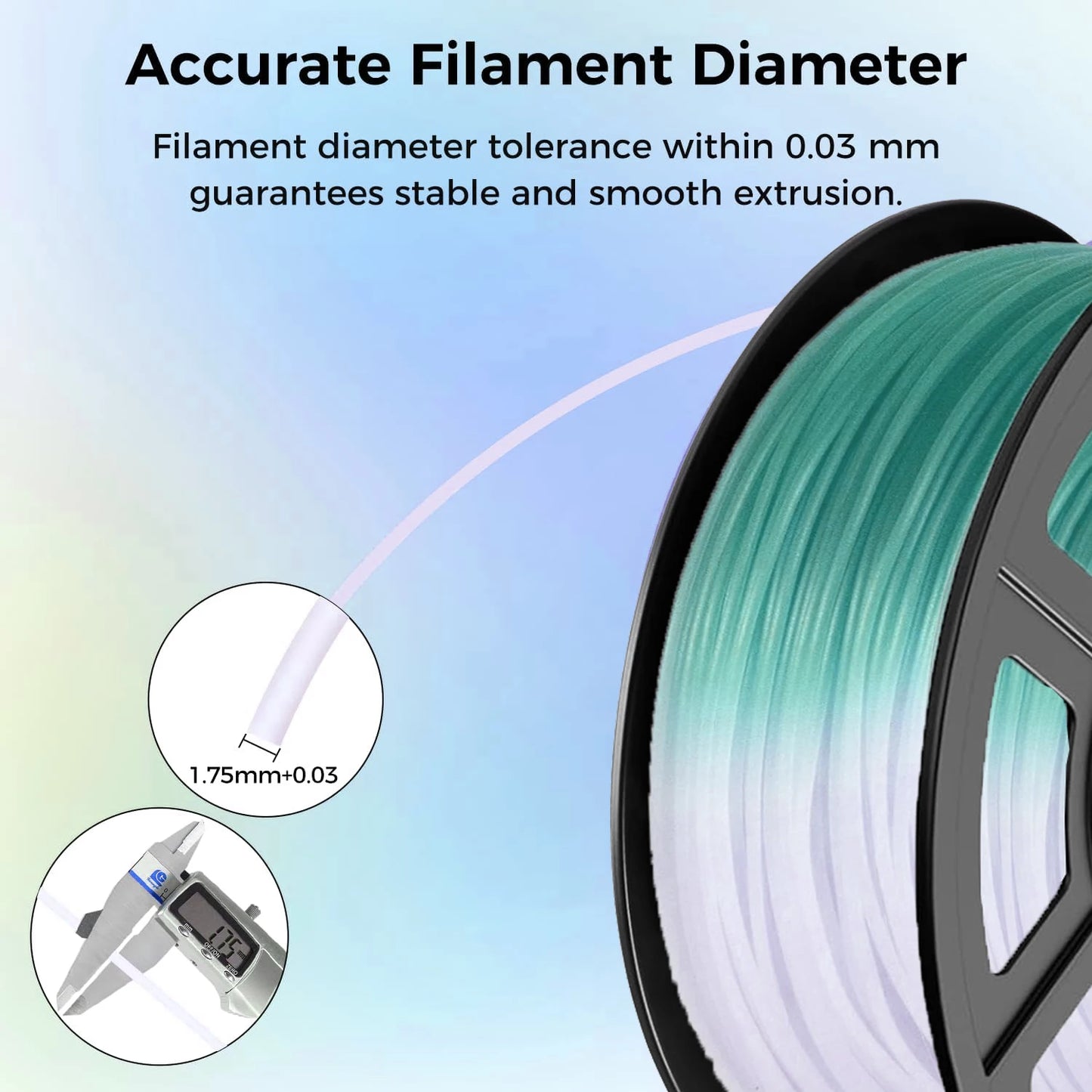 UV Color Changing PLA+ Filament 1.75mm 250g – DINGSUN 3D