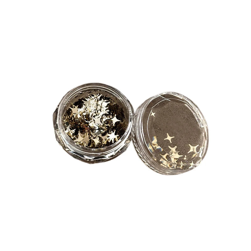 1Box Nail Glitter Star Shape Sequins Sparkly Flakes Paillette Nail Art Charms Decorations DIY Slices Accessories Peaceful Pleasures Health and Wellness