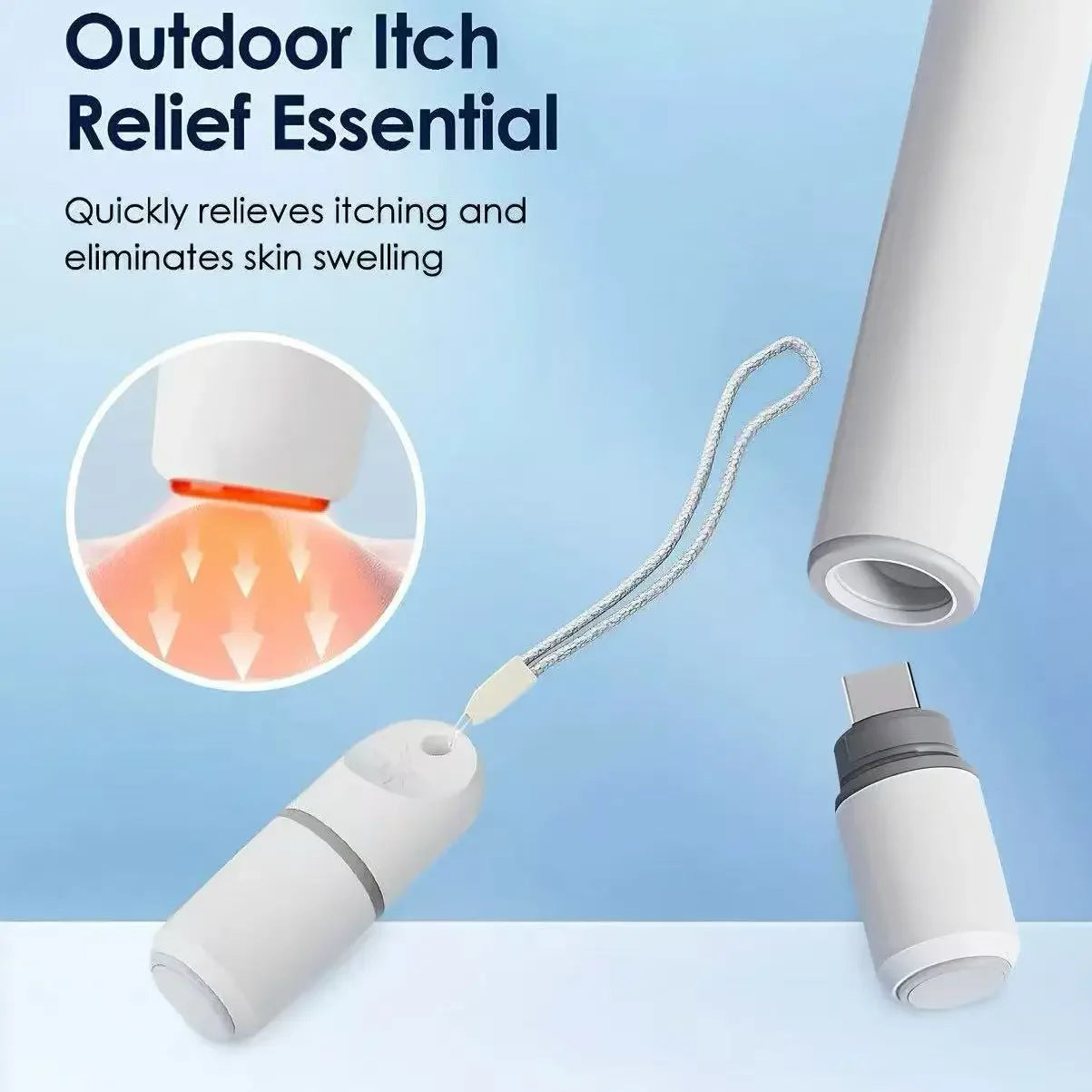 Small Portable Electronic Anti Itch Pen Mosquito Bite Fast Soothing Tool Physical Relief Summer Outdoor Travel Necessity Peaceful Pleasures Health and Wellness