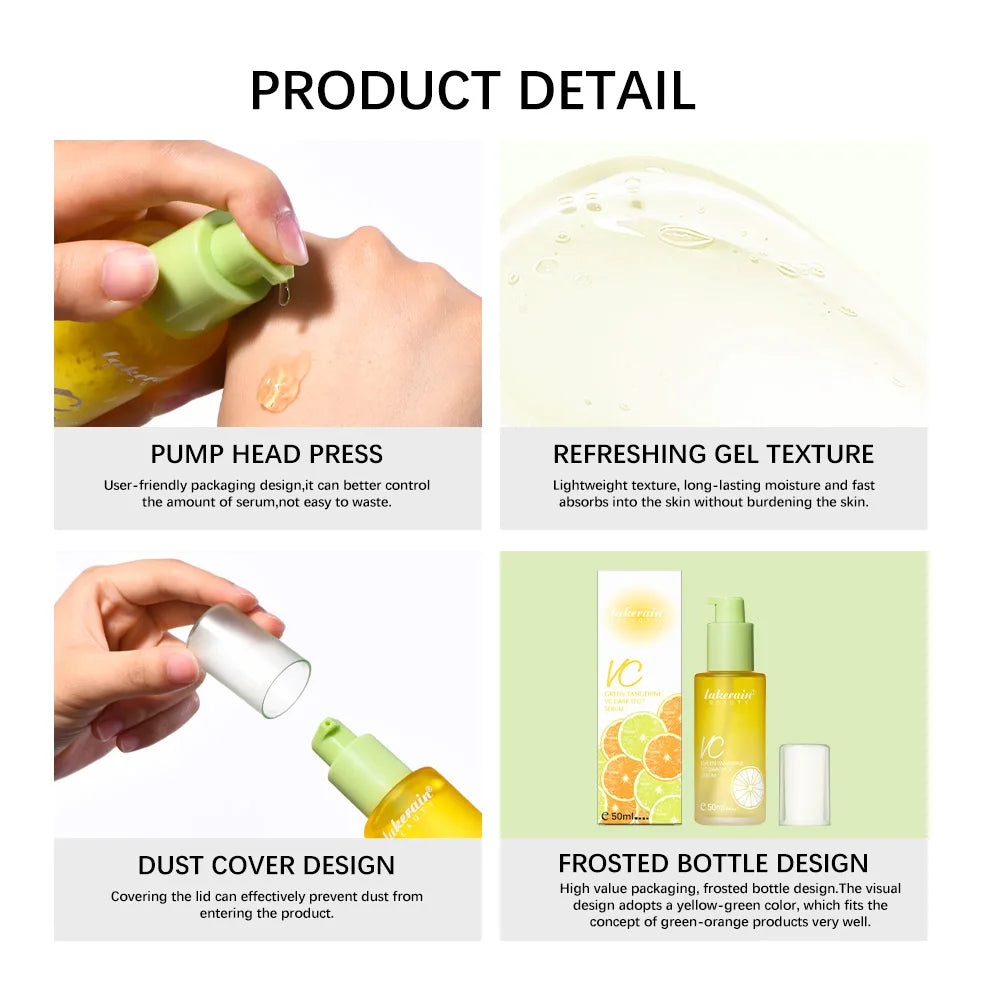 Vitamin C Serum Moisturizing Brightens Skin Repair Smooth Facial Essence Serum Facial Care Skincare Products Peaceful Pleasures Health and Wellness