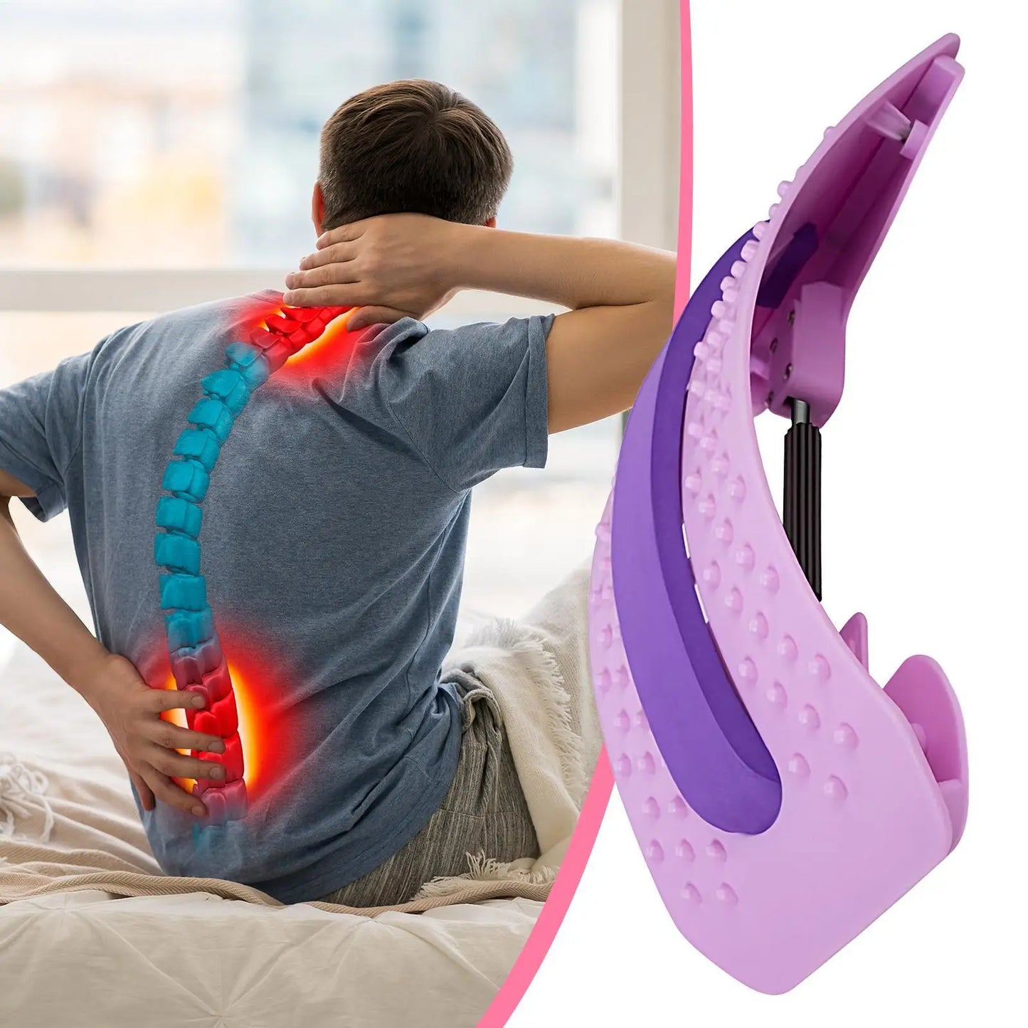 Portable Adjustable Back Stretcher Board – Yoga & Pilates