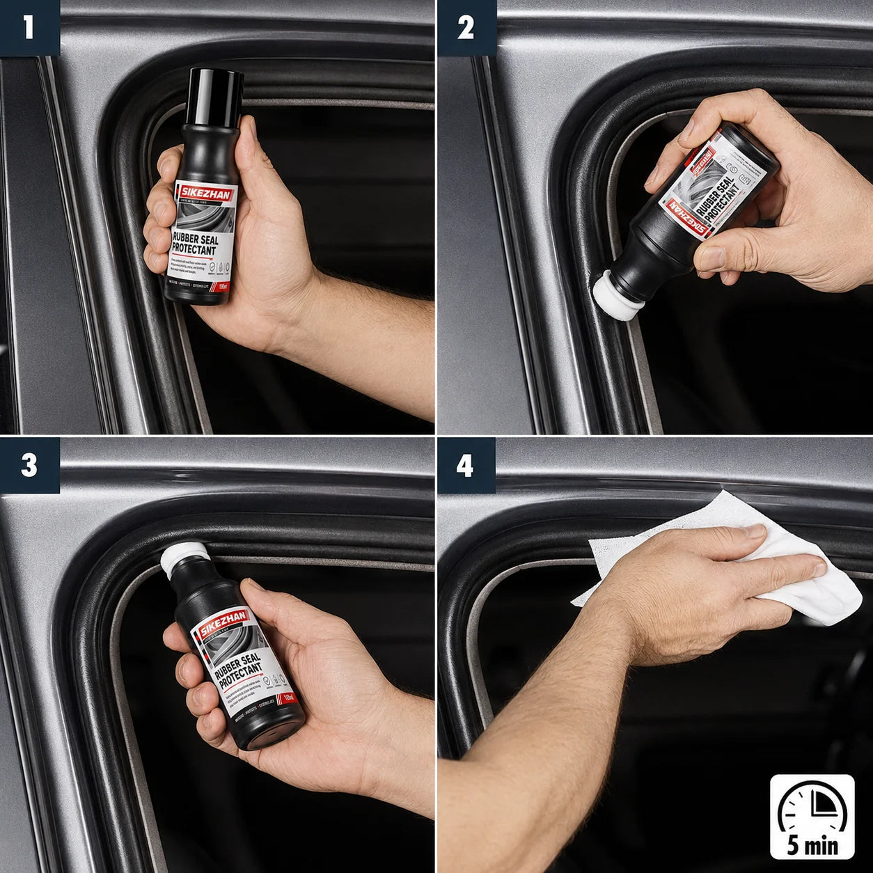 Car Rubber Seal Protectant, Windows & Weatherstrips, Restores Conditions Seals, Prevents Cracking, UV Protection Peaceful Pleasures Health and Wellness