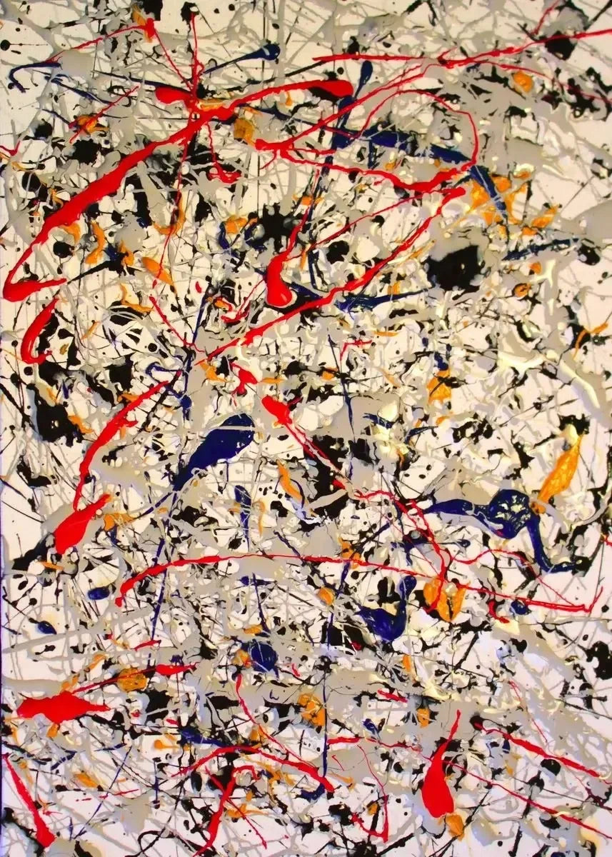Jackson Pollock Abstract Oil Paintings on Canvas Famous Art Prints for Living Room Wall Decor Modern Art Posters Peaceful Pleasures Health and Wellness