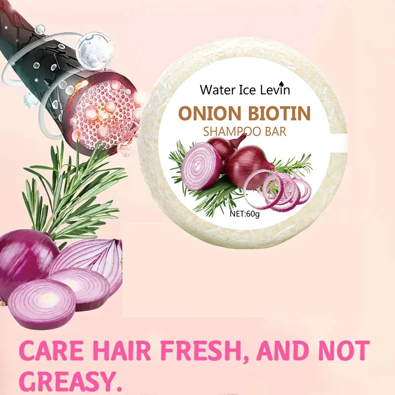 Onion & Biotin Shampoo Bar 60g | All Hair Types | Rosemary