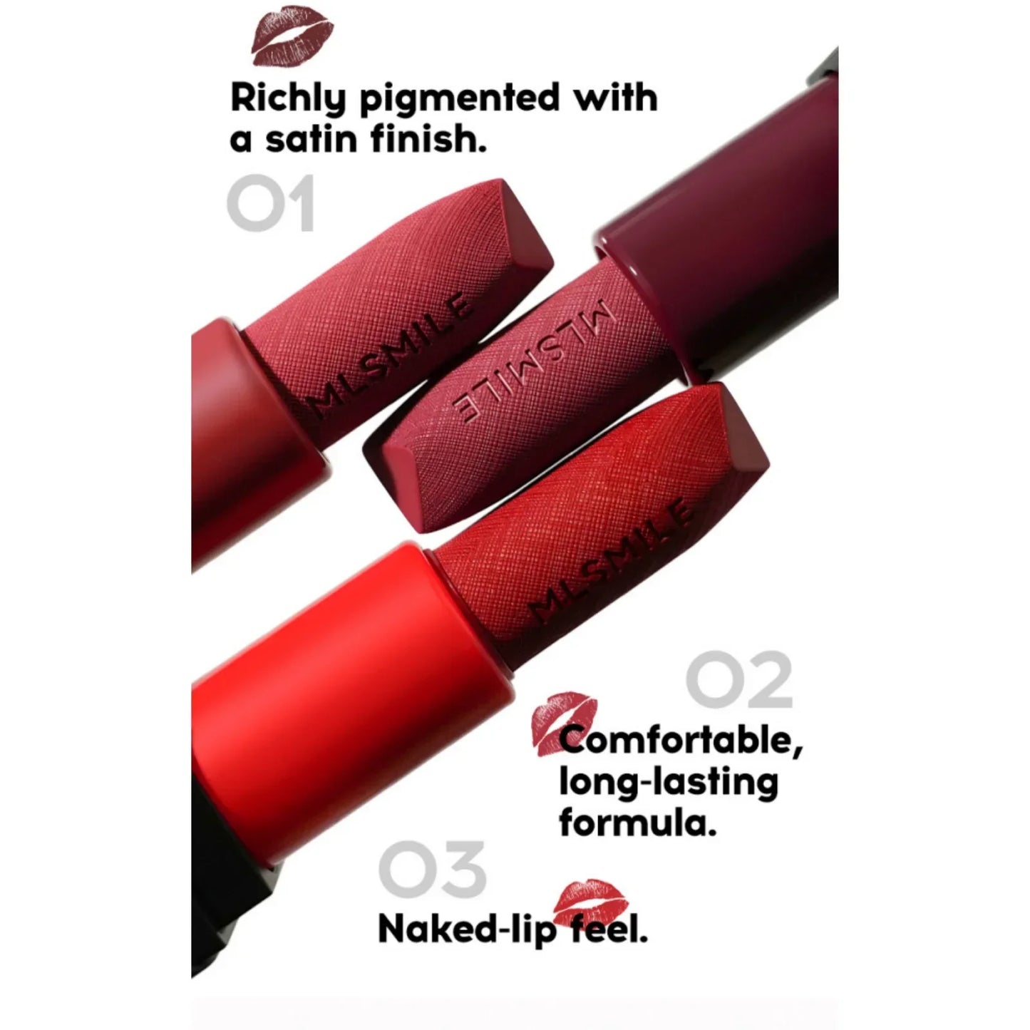 MLSMILE Matte Lipstick Set – Velvet Lip Glaze & Liner Kit