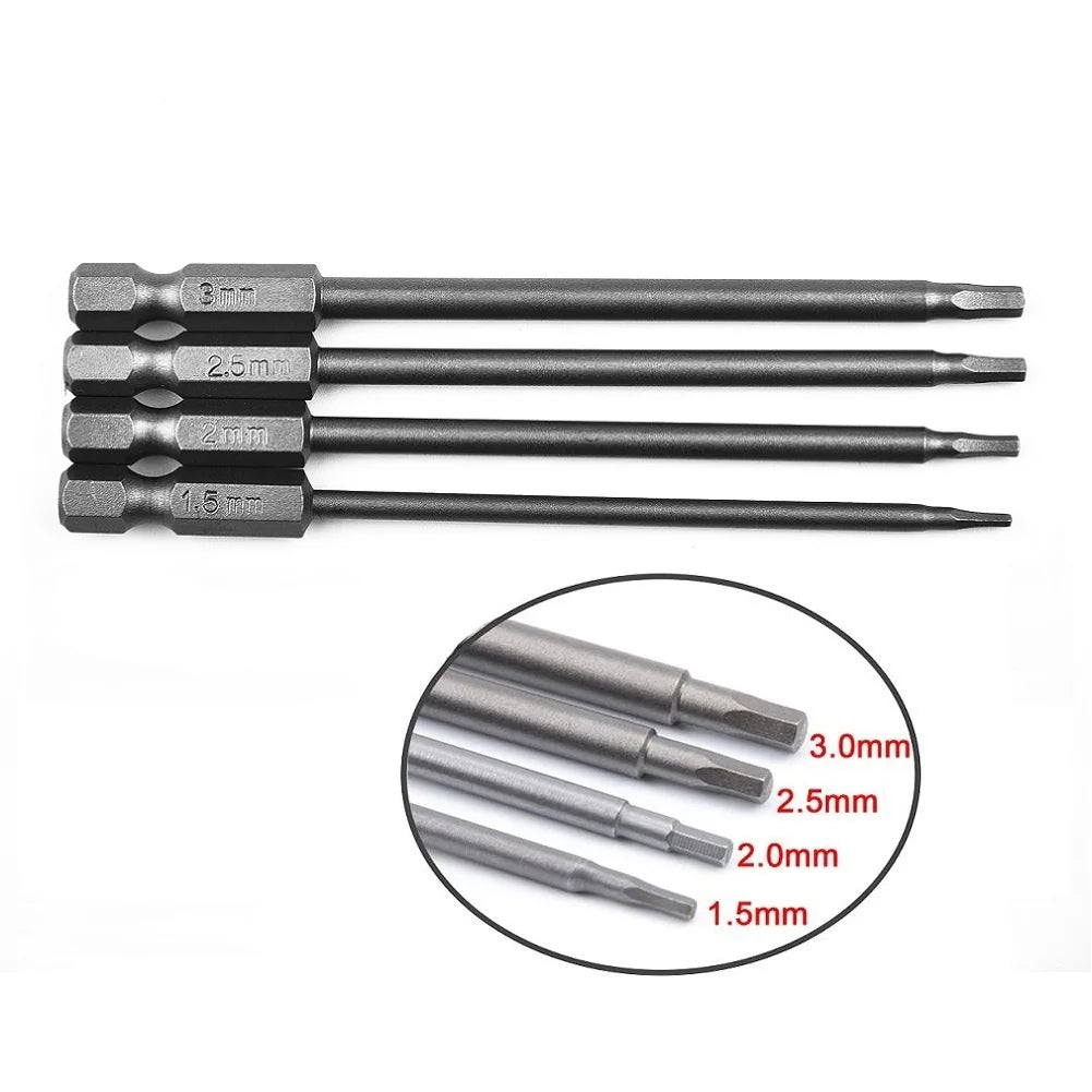 1 Alloy Steel Hex Screwdriver Shank Magnetic Head Screw Driver Bit 5