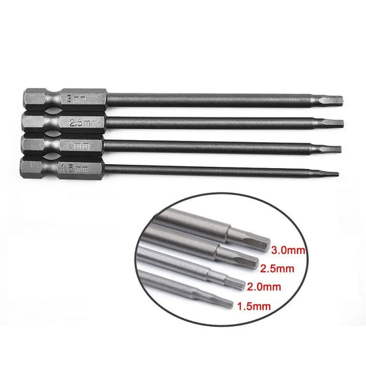 1 Alloy Steel Hex Screwdriver Shank Magnetic Head Screw Driver Bit 5 Peaceful Pleasures Health and Wellness 4pcs