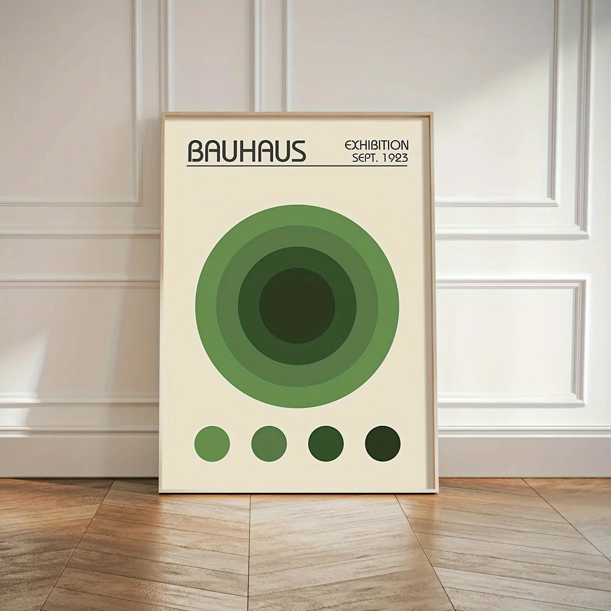 3pcs Bauhaus Geometric Wall Art Prints, Minimalist Modern Posters, Mid-Century Artwork Unframed Canvas Art Set for Living Room Peaceful Pleasures Health and Wellness ZLH3875 90x130cm No Frame