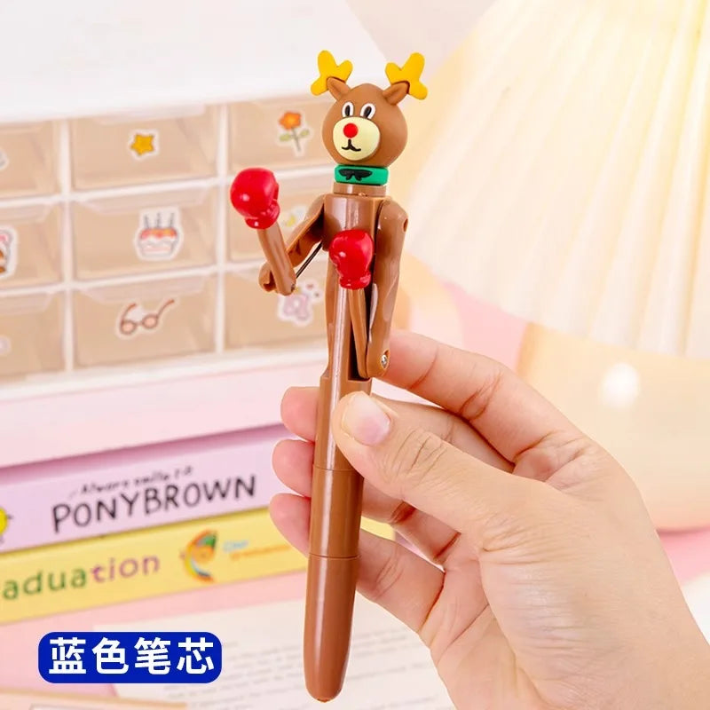 Funny Boxing Ballpoint Pen Blue Ink Creative Pumpkin Monster Santa