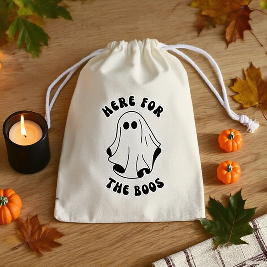Here for The Boos Bachelorette Drawstring Bags – 10-Pack Party Favor Bags Peaceful Pleasures Health and Wellness