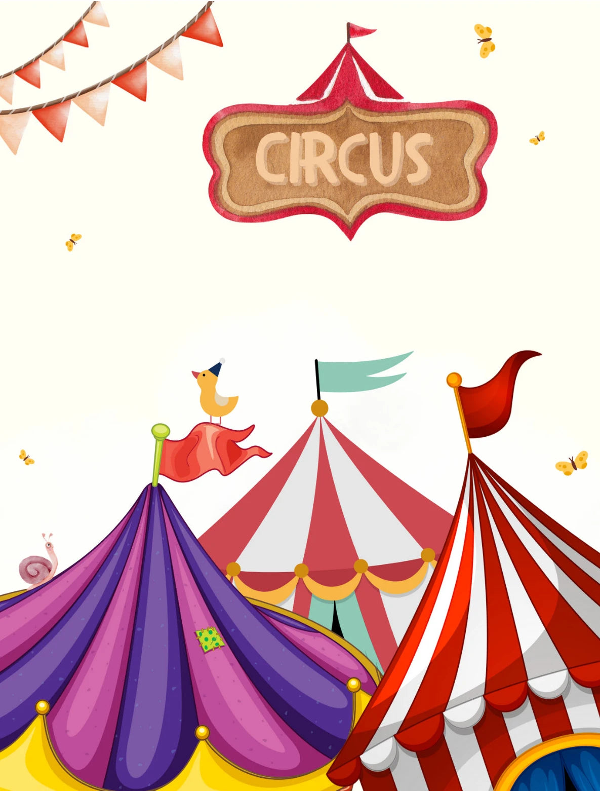 Funny Cartoon Circus House Acrobats Carnival Magician Nursery Poster Canvas Painting Wall Art Pictures Home Interior Decor Peaceful Pleasures Health and Wellness 5 30x40cm Unframed