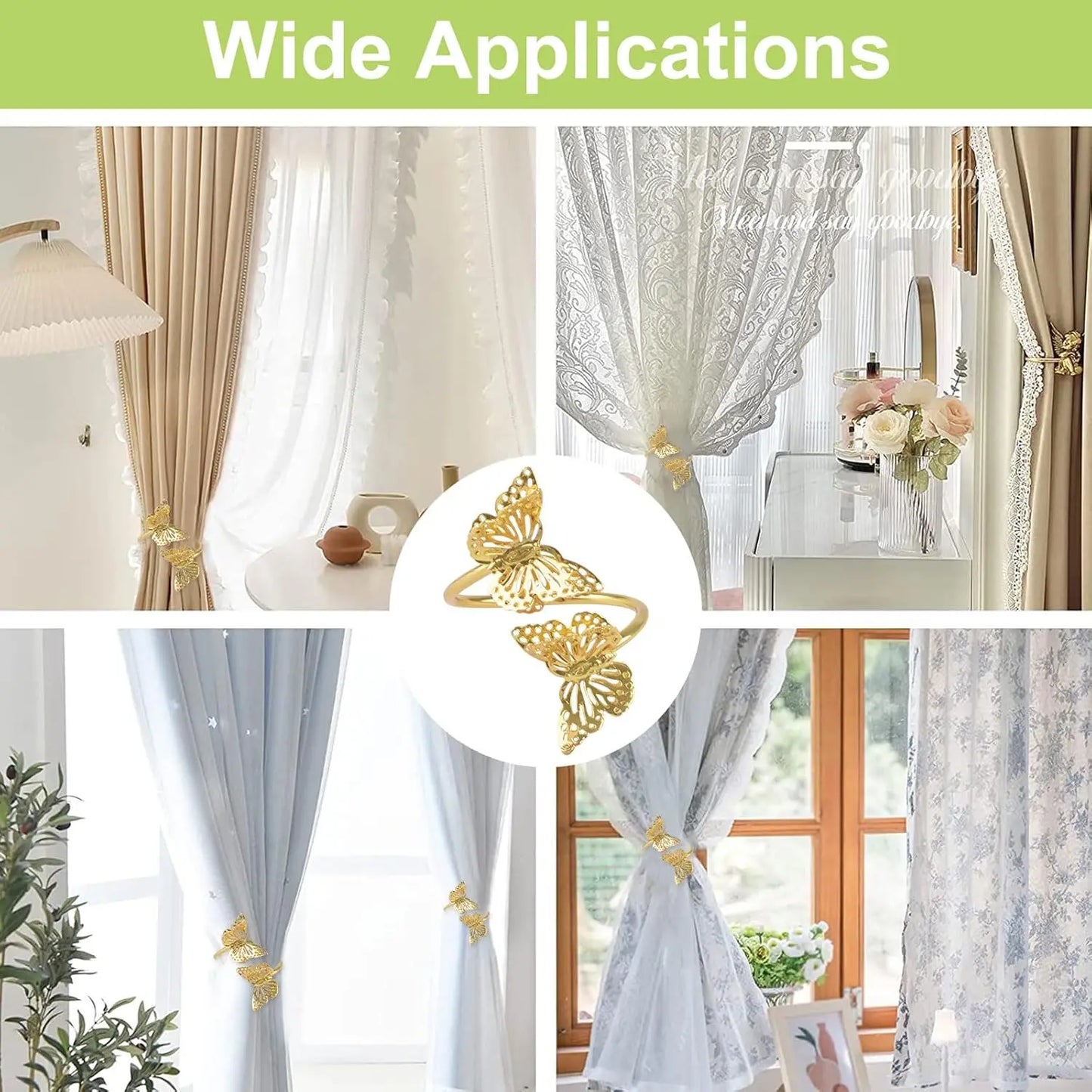 Butterfly Napkin Rings | Elegant Wedding & Party Table Decor