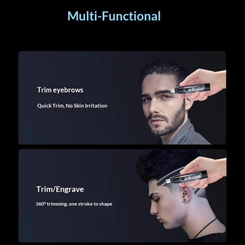 Portable Nose Ear Hair Trimmer Electric Clipper for Men Women Rechargeable Painless Hair Removal Kit Peaceful Pleasures Health and Wellness