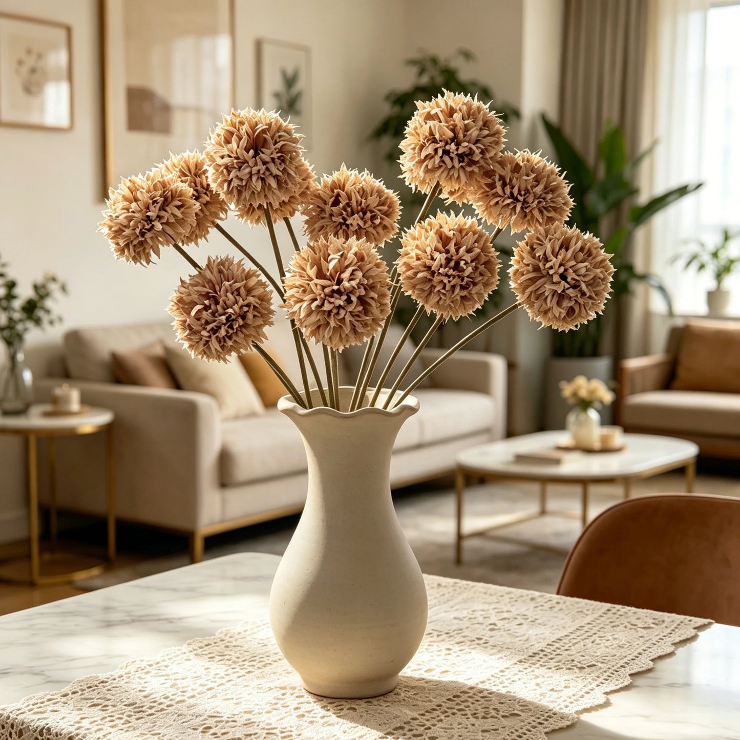 Silk Chrysanthemum Artificial Flowers | Bridal Bouquet & Home Décor