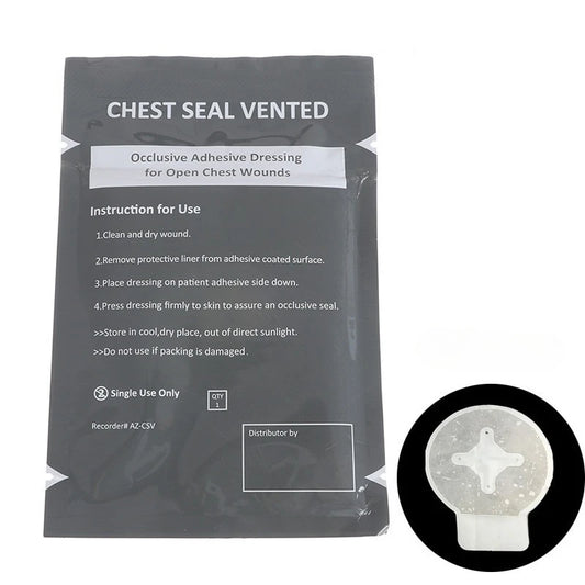 Chest Cavity Sealing Hydrocolloid Dressing Chest Sealing Patch Training Protective Rescue Equipment Peaceful Pleasures Health and Wellness