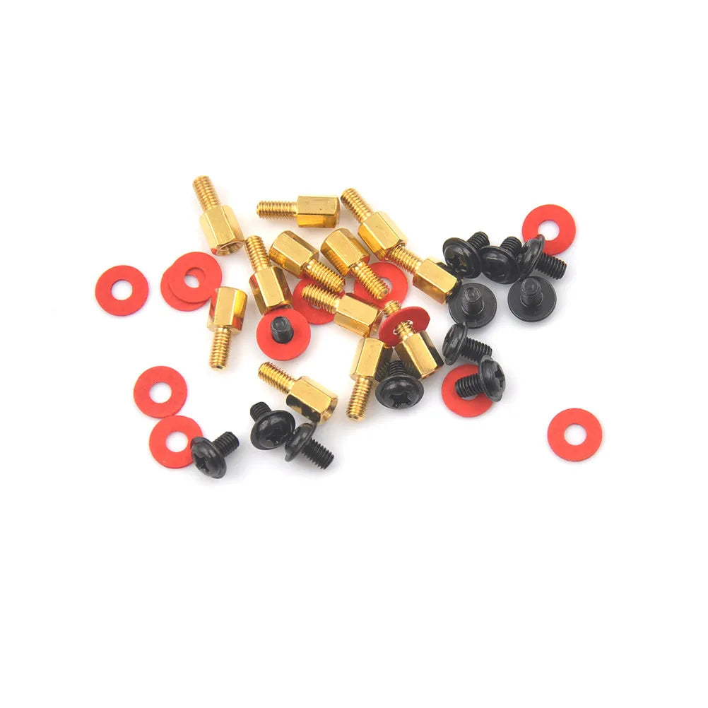 12-Piece Motherboard Standoffs, Screws & Washers Kit | M3 Motherboard Mounting Kit Peaceful Pleasures Health and Wellness
