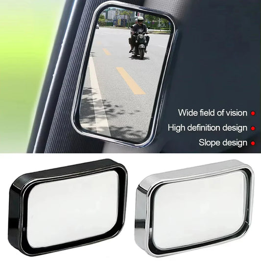 Car Blind Spot Wide-Angle Convex Mirror 2-Pack | HD Glass Blind Spot Mirror Oasis Select Silvery 2pcs
