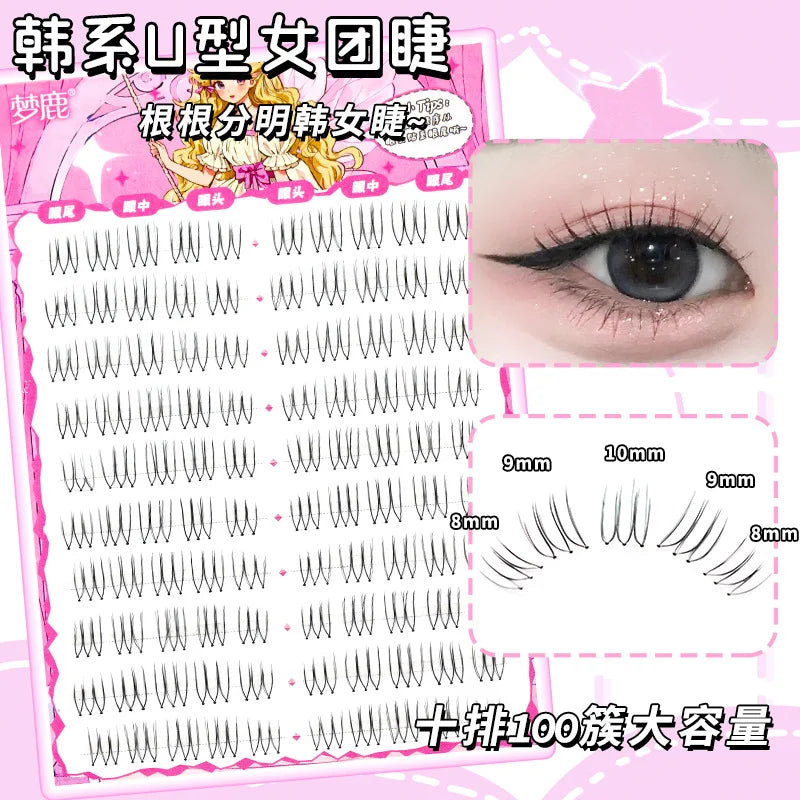 Korean W-Shape DIY False Eyelashes | Natural Wispy Lash Extensions DIY False Eyelashes Peaceful Pleasures Health and Wellness