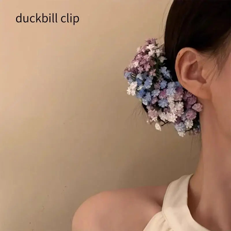 Baby's Breath Flower Hair Clip – Elegant Bridal Hairpin