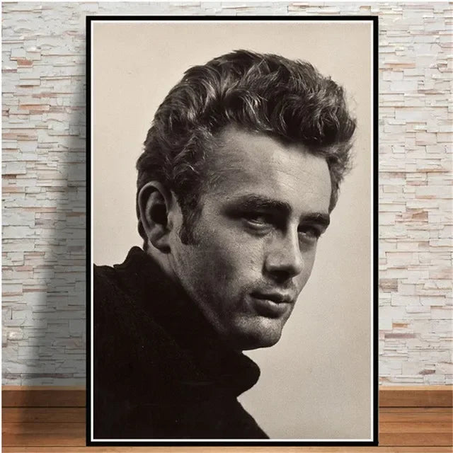 Scandinavian Minimalist Wall Art James Dean Movie Actor HD Canvas Painting Poster Print Home Bedroom Living Room Decoration Peaceful Pleasures Health and Wellness