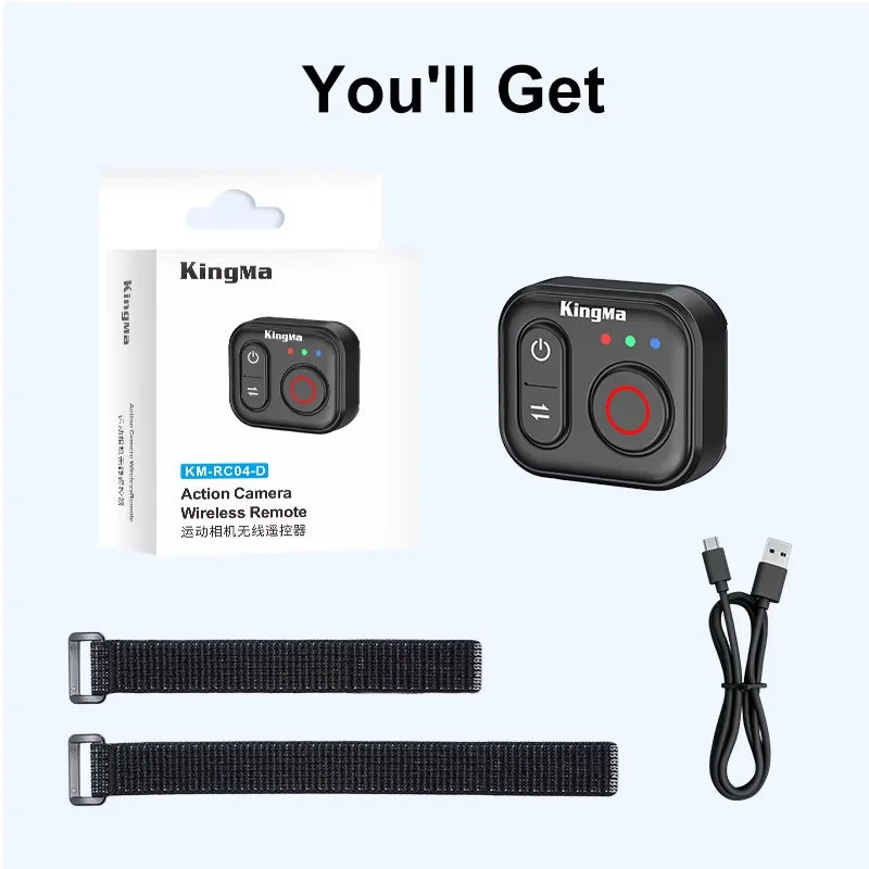Kingma 50M Wireless Wristband Remote for DJI, Insta360 & GoPro