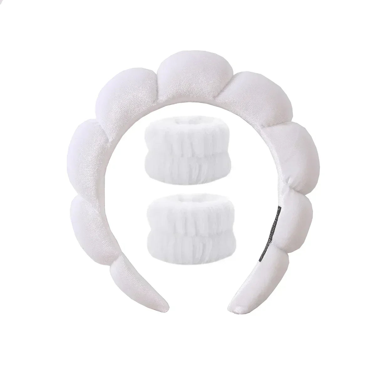 Fashion Microfiber Washing Wristbands Scrunchies Puffy Headband Spa
