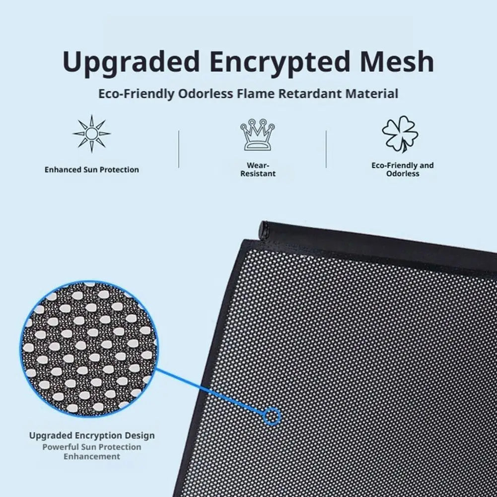 52cm Retractable Car Window Sun Shade Mesh for Sedan & SUV