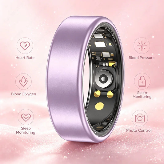 R10 Smart Ring For Men Women with Wireless Charging,SkinTemperature Health and Sleep Monitor,Multi-sport Modes For Andriod IOS Peaceful Pleasures Health and Wellness