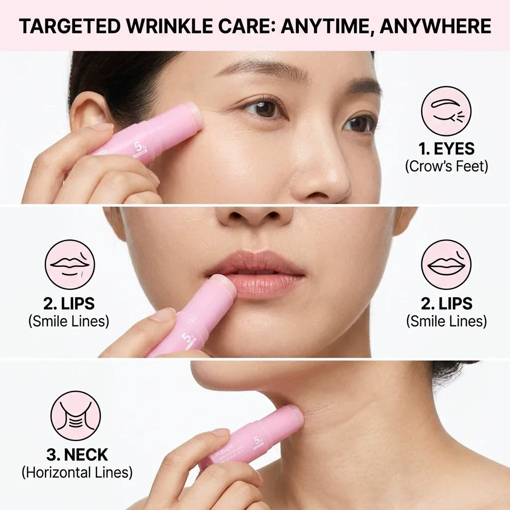 Pink Collagen Moisturizing Stick – Multi-Effect Face Cream