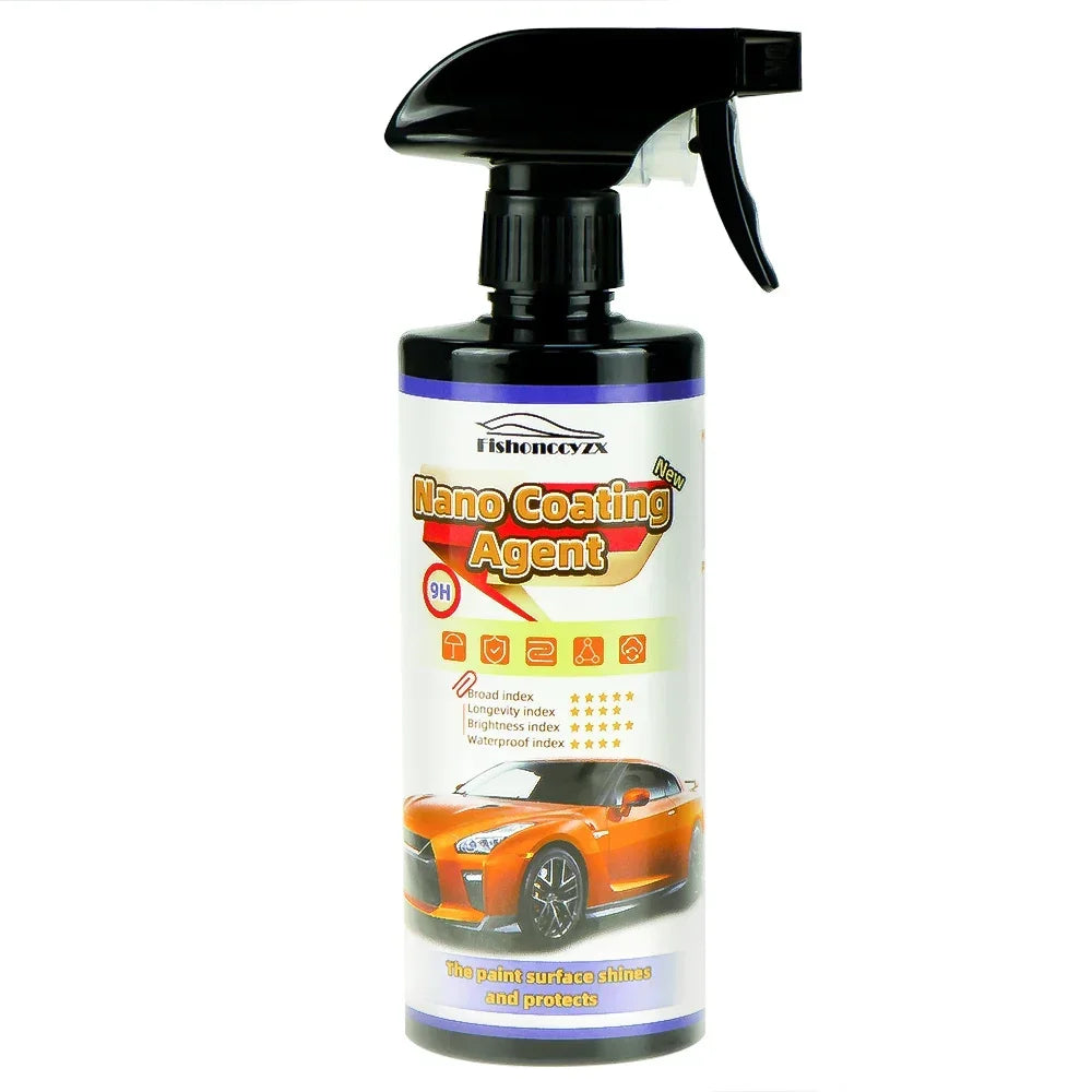 9H Car Liquid Ceramic Coat Super Hydrophobic Glass Coating Set Polysiloxane and Nano materials Ceramics For Cars Peaceful Pleasures Health and Wellness 500ml