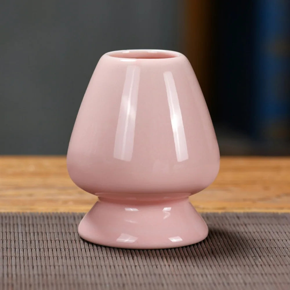 Ceramic Matcha Chasen Holder | Bamboo Whisk Stand for Tea Set