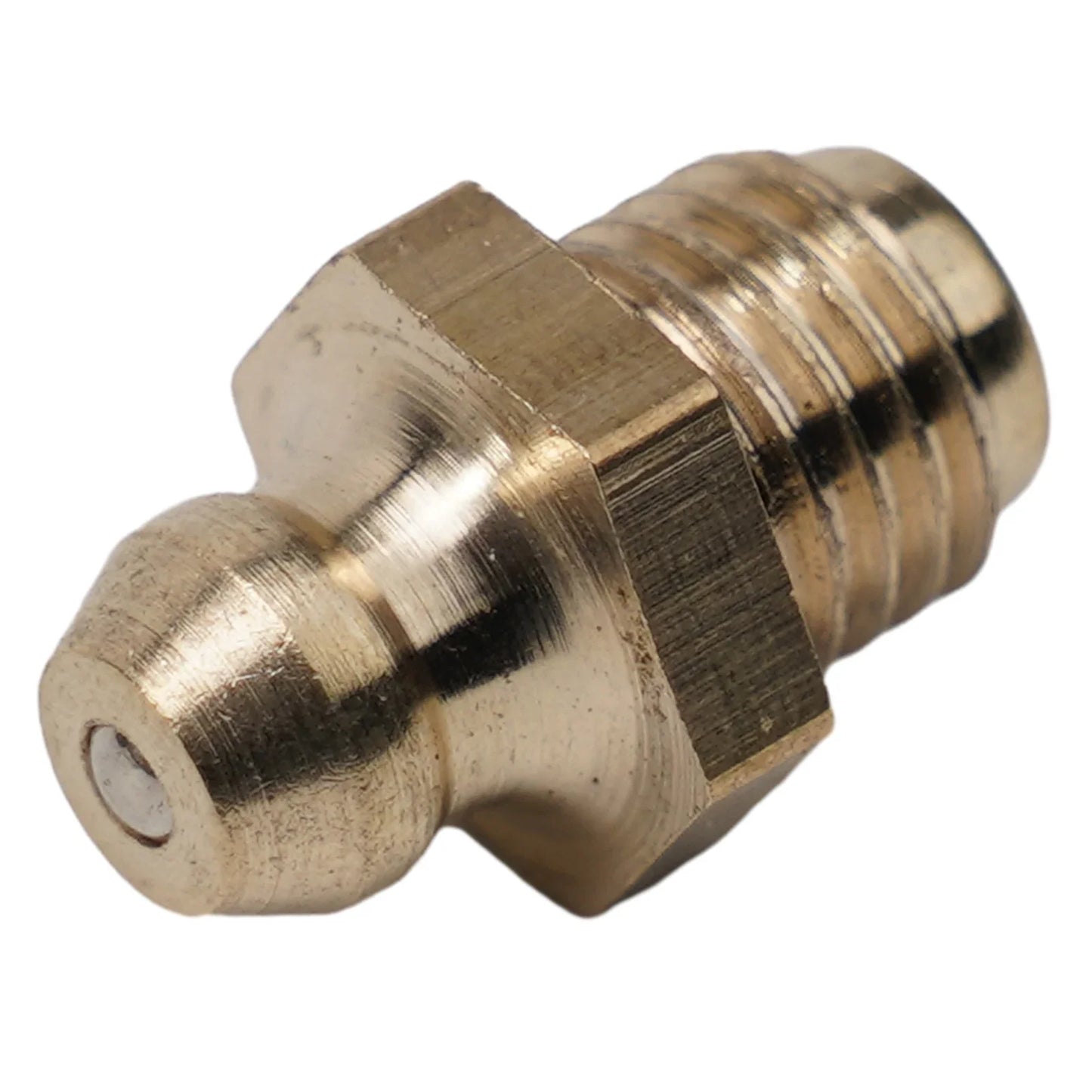 5-Pack Brass Straight Grease Fittings – M8x1mm Thread Nipples
