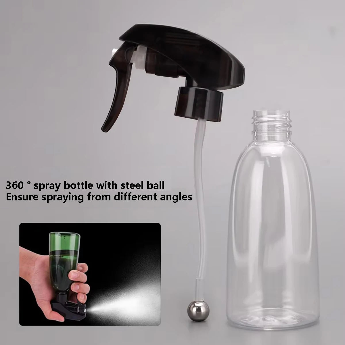 Salon Hairdressing Spray Bottle Plastic Refillable Fine Mist Water Sprayer ﻿ With Ball Bearing Barbershop Home Water Can Tools Peaceful Pleasures Health and Wellness