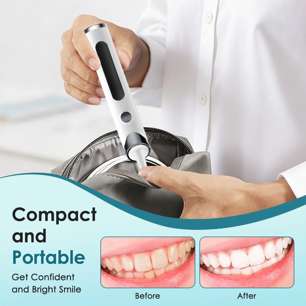 Rechargeable Tooth Polisher Electric Whitening & Polishing Tooth Polisher 5 Mode Personal Dental Calculus Remover Plaque Cleaner Peaceful Pleasures Health and Wellness