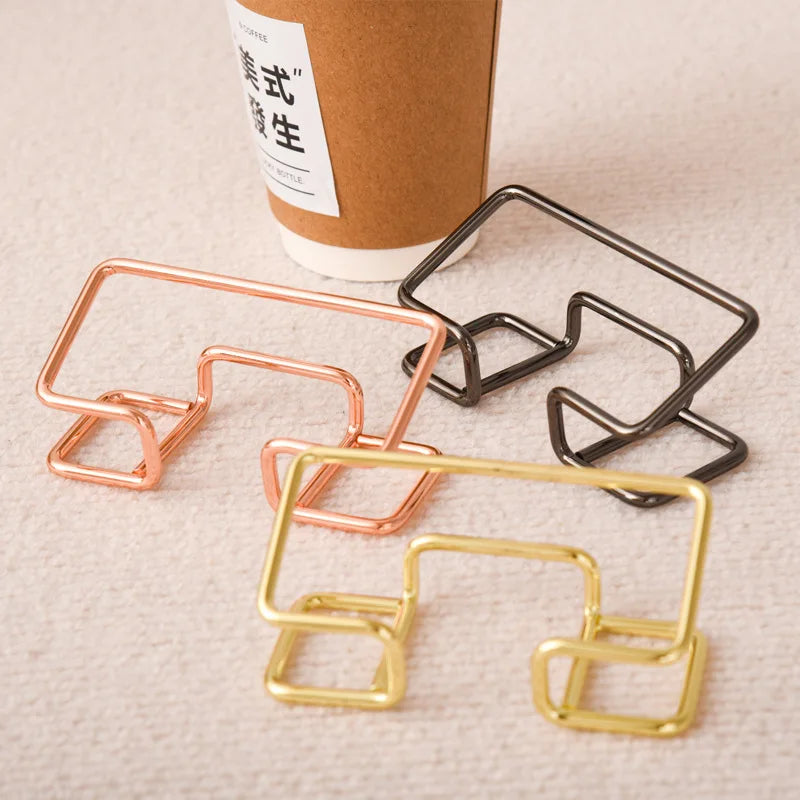 Bview Art Simple Fashion Display Organizer Card Box Iron Line