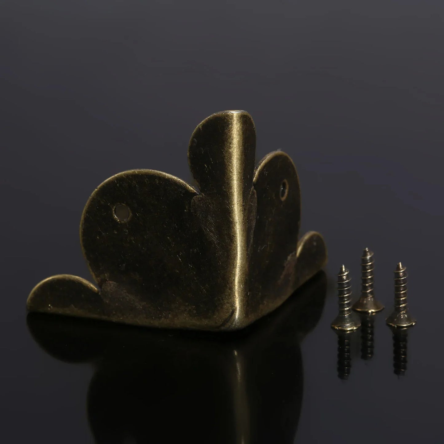 12pcs Antique Brass Corner Protectors for Furniture & Jewelry Boxes