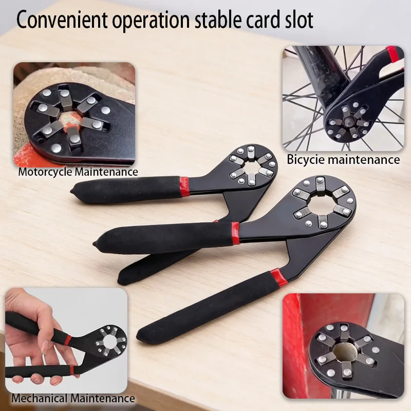 Magic Wrench 6 Inch 8 Inch Multi-purpose Hexagonal Alloy Steel Manual Clampable Movable Hexagonal Wrench hand tool Peaceful Pleasures Health and Wellness