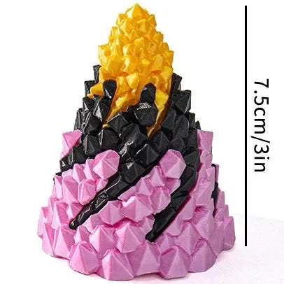 3D Spiral Pyramid Fidget Toy – Rotating Helix Desk Puzzle