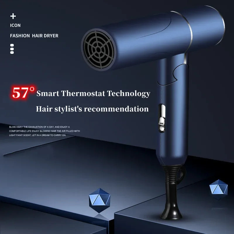 URGGU Folding T-Shape Hair Dryer 900W – 3-Speed Hot & Cold