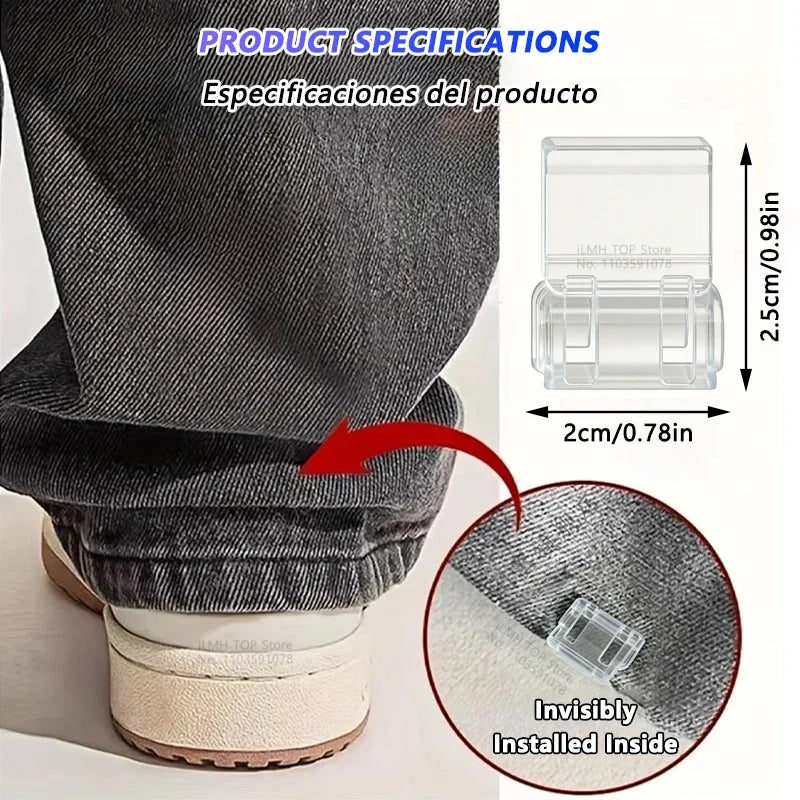 Invisible Hem Clips – No-Sew Quick Fix Pants Shortening Clips