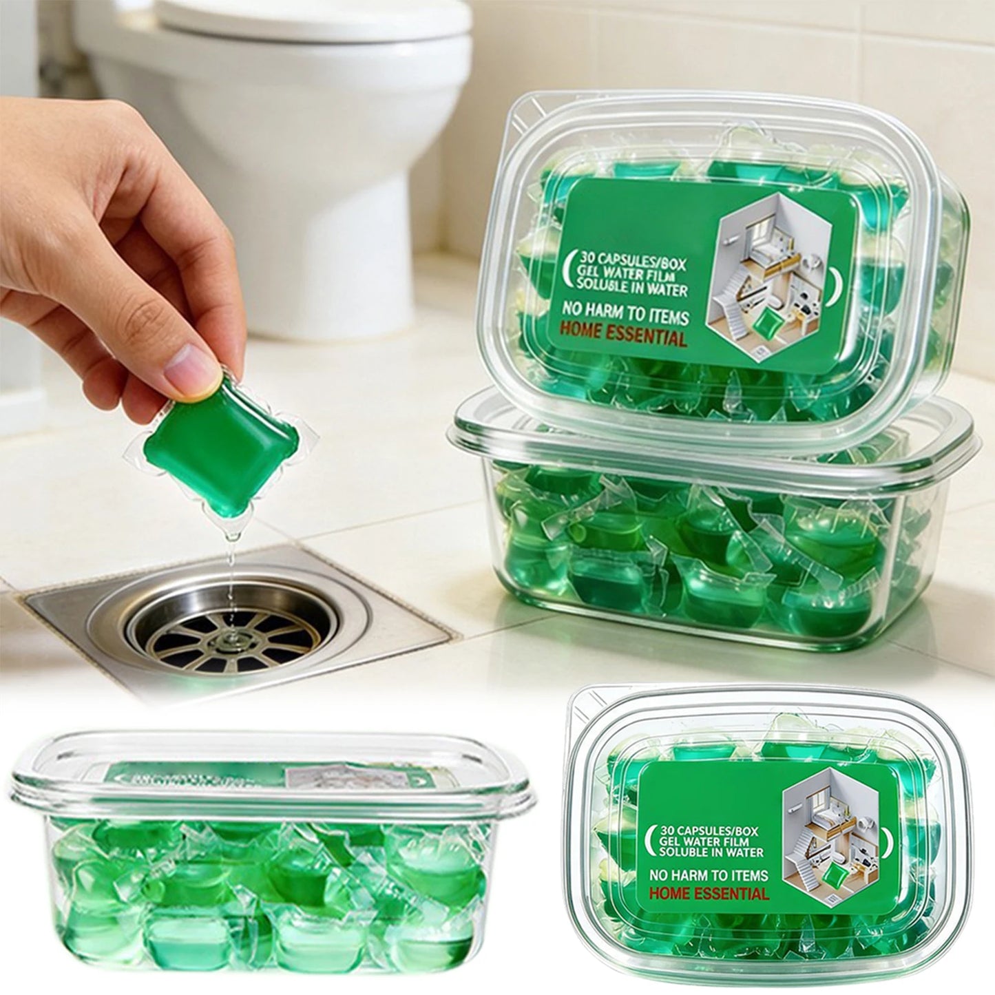 Gel Odor-Eliminator,Disposal Cleaner Deodorizer,Odor Removal Sewer Cleaner Scented Gel,Cleaning Gel Soluble In Water,for Kitchen Peaceful Pleasures Health and Wellness