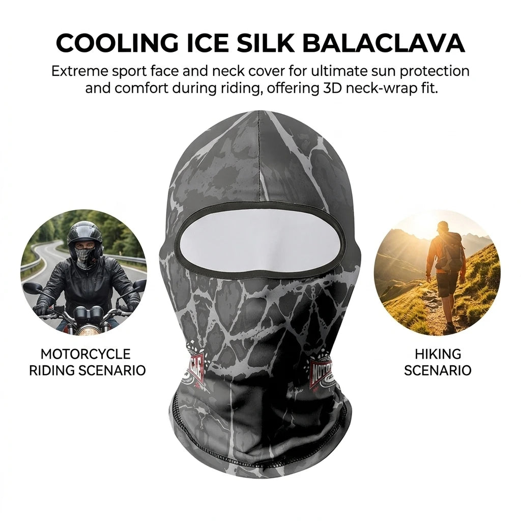 3D Breathable Ice Silk Cycling Mask Sun-Protection Neck Gaiter for Outdoor Sports Peaceful Pleasures Health and Wellness