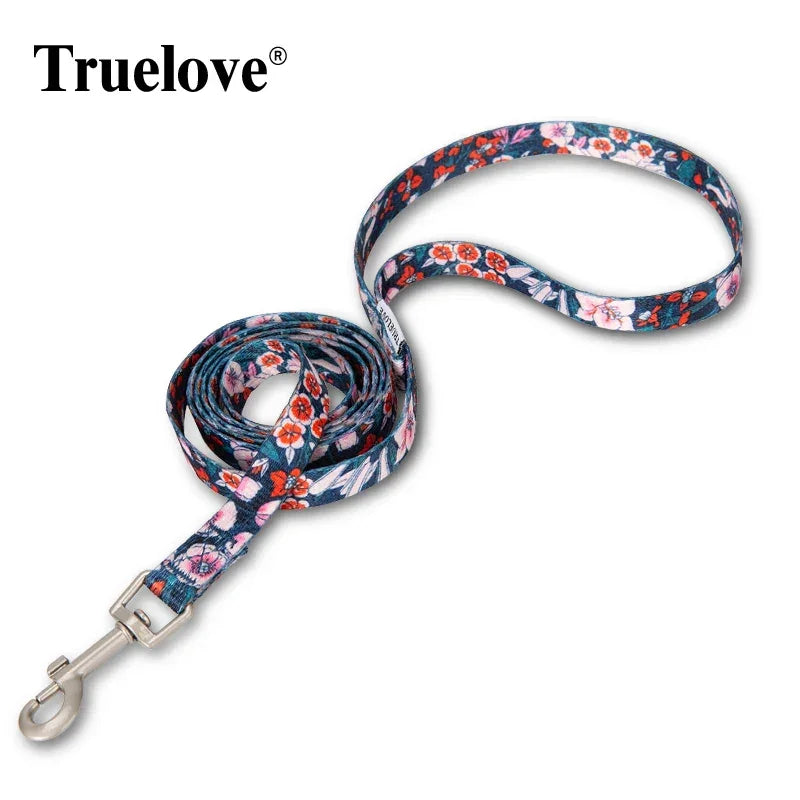 Truelove Floral Pet Leash Spring Design Small Boys Girls Dogs Cats Lihgtweight Rope Running Training Dog Leash Polyester TLL3113 Peaceful Pleasures Health and Wellness
