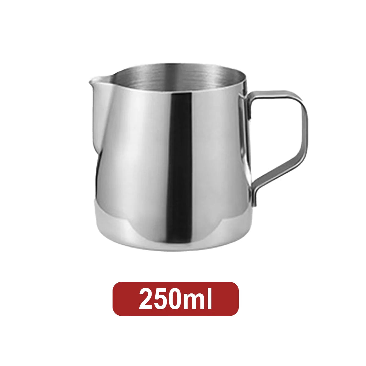 Leeseph Stainless Steel Milk Frothing Pitcher with Drip Resistant Spout, Latte Art Pitcher for Cappuccino Espresso Barista&Home Peaceful Pleasures Health and Wellness 250ML