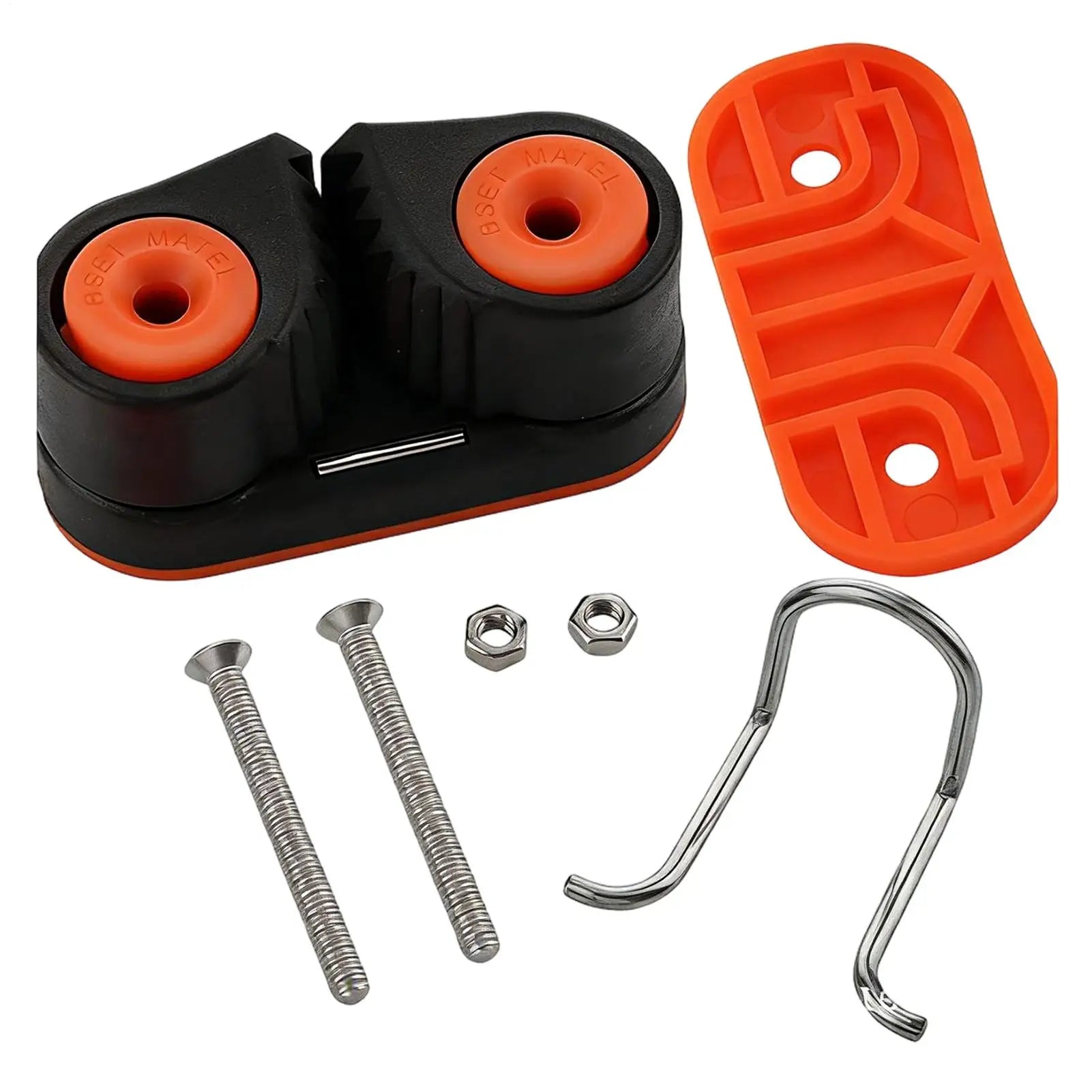 Kayak Cam Cleat Nylon Rope Clamp with Ball Bearings & Guide Ring Marine Cam Cleat Peaceful Pleasures Health and Wellness