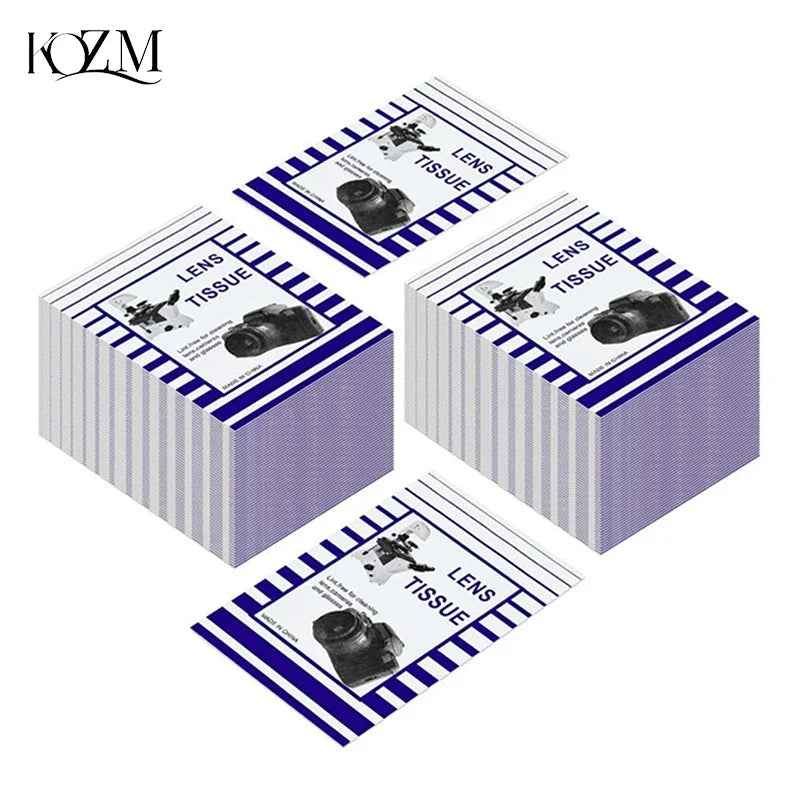 50-Pack Optical Lens Cleaning Paper 10×15cm – Camera & Microscope