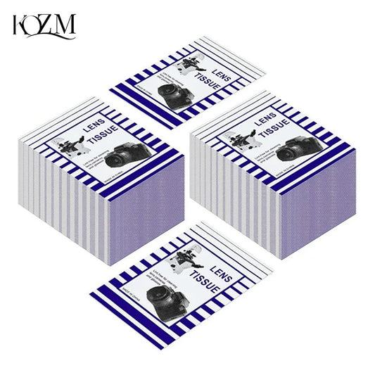 50-Pack Lens Cleaning Tissue Paper 10×15cm | Optical Wipes Lens Cleaning Paper Oasis Select