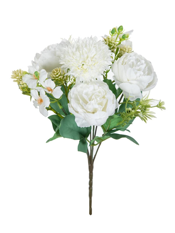 Artificial Silk Peony Bouquet | Wedding & Home Decor Flowers