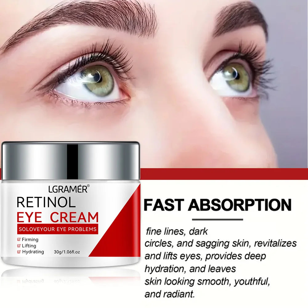 Retinol Eye Cream – Dark Circles, Firming & Instant Eye Repair Peaceful Pleasures Health and Wellness