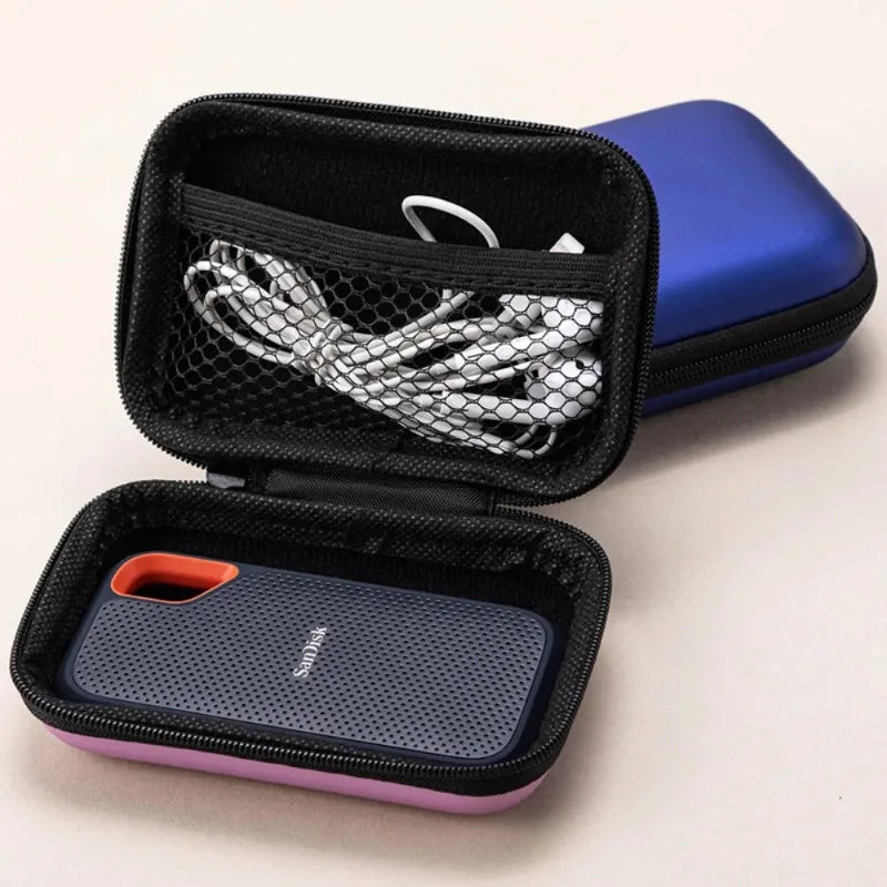 Hard PU Case for SanDisk Portable SSD E30 E60 E61 Carrying Bag